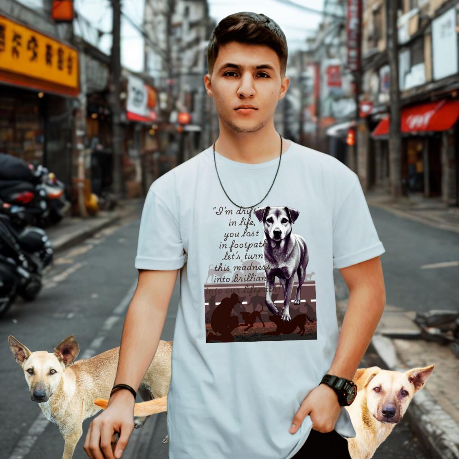 Indian Street Dog Rescue T-Shirt | Indie Dog Lover Graphic Tee